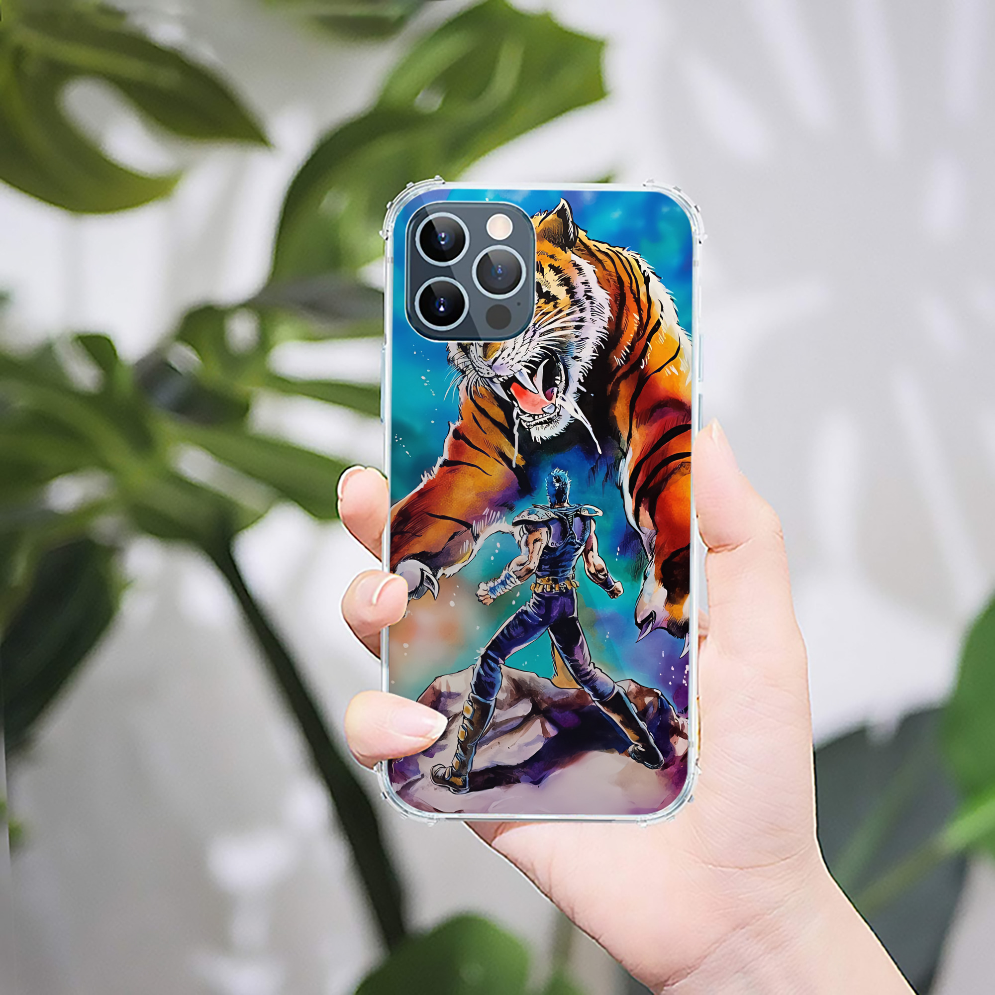 （画像用） 北斗の拳 Fist of the North Star 【iPhone 12シリーズ対応】透明スマホケース（クリアソフトケース）